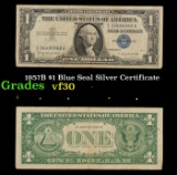 1957B $1 Blue Seal Silver Certificate Grades vf++