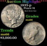 *Highlight* 1935-p Peace Dollar $1 ms66 SEGS (fc)