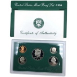 1994 United States Proof Set, 5 Coins Inside! No Outer Box
