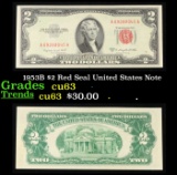 1953B $2 Red Seal United States Note Grades Select CU