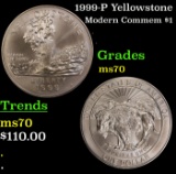 1999-P Yellowstone Modern Commem Dollar $1 ms70 SEGS