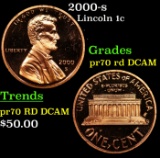 2000-s Proof Lincoln Cent 1c pr70 rd DCAM SEGS