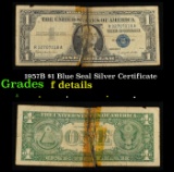 1957B $1 Blue Seal Silver Certificate Grades f details