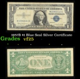 1957B $1 Blue Seal Silver Certificate Grades vf+