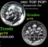1961 Proof Roosevelt Dime TOP POP! 10c Graded pr70 BY SEGS