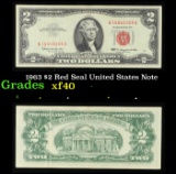 1963 $2 Red Seal United States Note Grades xf