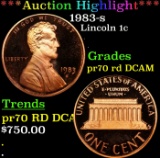 *Highlight* 1983-s Proof Lincoln Cent 1c pr70 rd DCAM SEGS (fc)