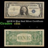 1957B $1 Blue Seal Silver Certificate Grades vf++