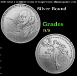 2024 Niue 1 oz Silver Icons of Inspiration: Shakespeare Coin
