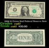 2006 $1 Green Seal Federal Reserve Note Grades Gem++ CU