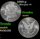 1880-p Morgan Dollar $1 Grades Choice Unc