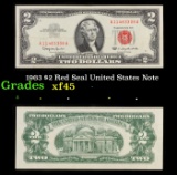 1963 $2 Red Seal United States Note Grades xf+