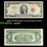 1963 $2 Red Seal United States Note Grades Select AU