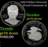1998-S Robert Kennedy Proof Modern Commem Dollar $1 pr70 dcam SEGS