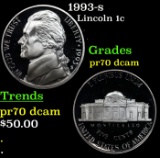 1993-s Proof Jefferson Nickel 5c pr70 dcam SEGS