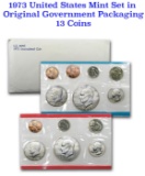 1973 United States Mint Set in the original packaging 13 coins both P & D Mint Marks