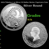 2024 Tokelau 1 oz Silver $5 Zodiac Series: Capricorn Coin