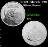 2021 Shrek 20th Anniversary  1 oz Silver $2 Niue BU Coin