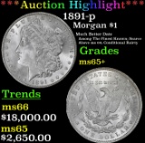 *Highlight* 1891-p Morgan Dollar $1 ms65+ SEGS (fc)