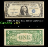 1935A $1 Blue Seal Silver Certificate Grades vf+
