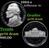 1984-s Proof Jefferson Nickel 5c pr70 dcam SEGS