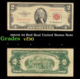 1953A $2 Red Seal United States Note Grades vf++