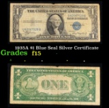 1935A $1 Blue Seal Silver Certificate Grades f+