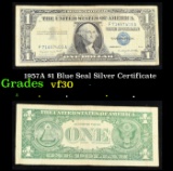 1957A $1 Blue Seal Silver Certificate Grades vf++