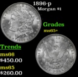 1896-p Morgan Dollar $1 Grades GEM+ Unc