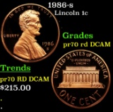 1986-s Proof Lincoln Cent 1c pr70 rd DCAM SEGS