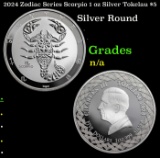 2024 Zodiac Series Scorpio 1 oz Silver Tokelau $5