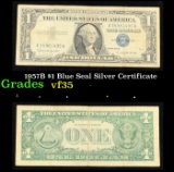 1957B $1 Blue Seal Silver Certificate Grades vf++