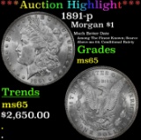 *Highlight* 1891-p Morgan Dollar $1 ms65 SEGS (fc)