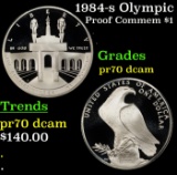 1984-s Olympic Proof Modern Commem Dollar $1 pr70 dcam SEGS