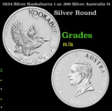 2024 Silver Kookaburra 1 oz .999 Silver Australia $1