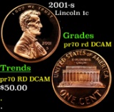 2001-s Proof Lincoln Cent 1c pr70 rd DCAM SEGS