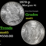 1879-p Morgan Dollar $1 Grades GEM Unc
