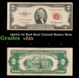 1953A $2 Red Seal United States Note Grades vf++