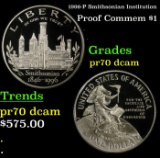 1996-P Smithsonian Institution Proof Modern Commem Dollar $1 pr70 dcam SEGS