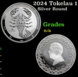 2024 Tokelau 1 oz Silver $5 Zodiac Series: Scorpio Coin