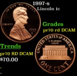 1997-s Proof Lincoln Cent 1c pr70 rd DCAM SEGS