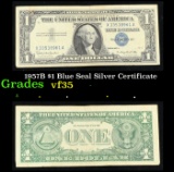 1957B $1 Blue Seal Silver Certificate Grades vf++