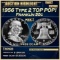 1956 Type 2 Proof Franklin Half Dollar TOP POP! 50c pr69 DCAM SEGS