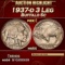 1937-d 3 Leg Buffalo Nickel 5c ms64 SEGS
