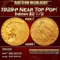 1929-p Gold Indian Quarter Eagle Near Top Pop! $2 1/2 GEM++ Unc USCG