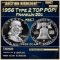 1956 Type 2 Proof Franklin Half Dollar TOP POP! 50c pr69 DCAM SEGS
