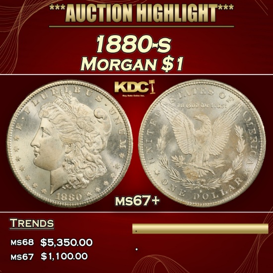 1880-s Morgan Dollar $1 ms67+ SEGS