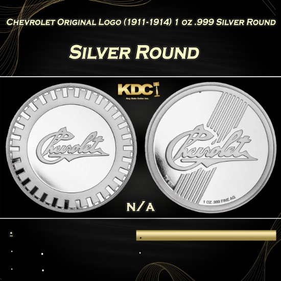 Chevrolet Original Logo (1911-1914) 1 oz .999 Silver Round