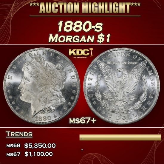 1880-s Morgan Dollar $1 ms67+ SEGS