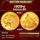 1909-s Gold Indian Half Eagle $5 Select+ Unc USCG